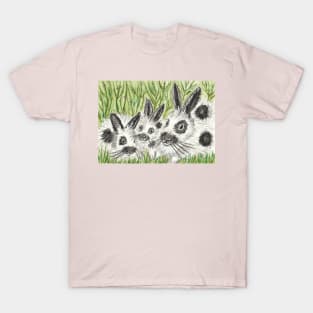 Mother and baby bunny rabbits T-Shirt